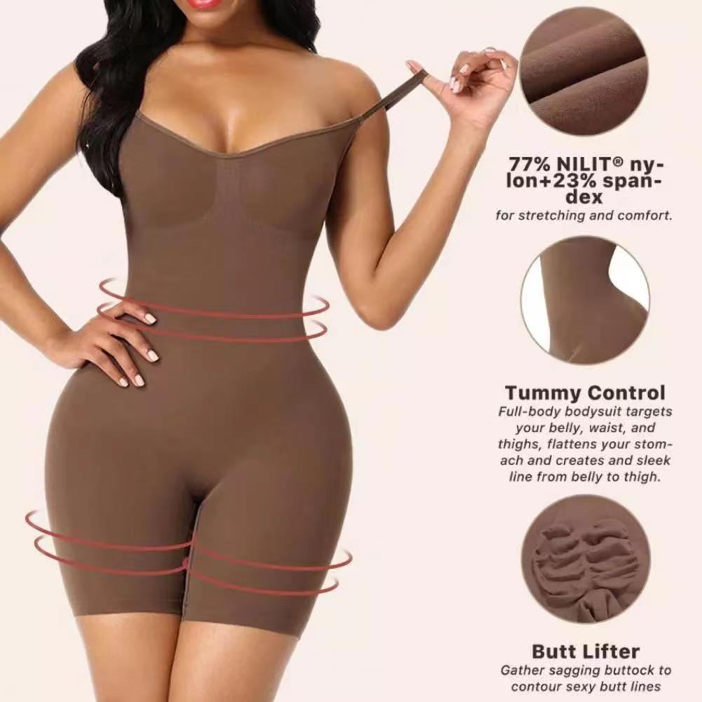 Shapiqu Sexy Bodysuits Full Coverage Shapewear Thigh Slim Body Suit